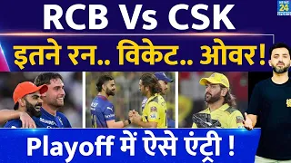 IPL Points Table : RCB Vs CSK से Playoff में ऐसे Entry | Run | Over | Wicket | Scenario | Virat