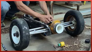 Man Builds Amazing Go-Kart From an Old Toy Car! | Start to Finish by @Motorizando