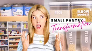 INSANE SMALL PANTRY TRANSFORMATION 🎉| PANTRY ORGANIZATION | HOW TO ORGANIZE YOUR PANTRY 2023