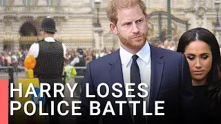 Prince Harry loses police protection court battle