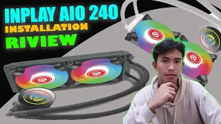 INPLAY AIO 240 - CPU OIL COOLER- ICE 240 INSTALLATION | UNBOXING | REVIEWS - WITH ICE TOWER FANS