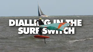 Wing Foiling Compilation - 15 knots and rolling bay chop