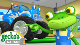 Gecko's Awesome Monster Truck Make Over! | Animals for Kids | Funny Cartoons | Learn about Animals