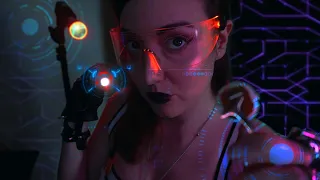 ASMR CYBERPUNK Robot Repair 🤖Eye Implant Removal/Cranial Nerve Exam| Sci-Fi Mechanic Roleplay