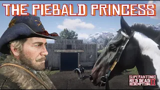 Finding a Piebald Tobiano Hungarian Halfbred at Arthur’s Favorite Bounty Hunter Camp in RDR2