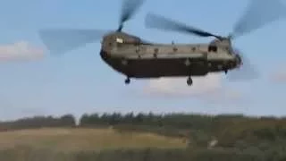 Chinook in the CCDA on Salisbury Plain