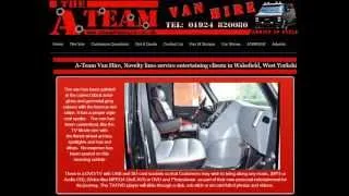 The A Team Van Hire  Van and Website tour