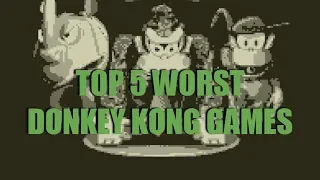 Top 5 Worst Donkey Kong Games