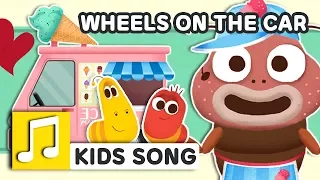 WHEELS ON THE CAR | NURSERY RHYME | BEST KIDS SONG | LARVA KIDS | FULL SONG | FAMILY SONG