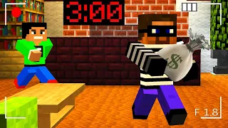 Minecraft PE : SOMEONE BROKE INTO MY HOUSE at 3:00AM