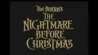 Touchstone Pictures - "The Nightmare before Christmas" (XMas)  TV spot