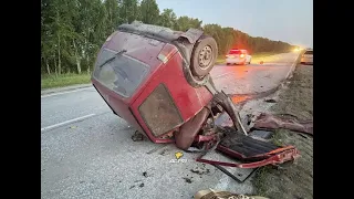 Водитель Оки скончался в ДТП с кроссовером под Новосибирском