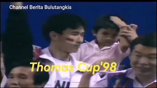 Thomas Cup"98 - Riki Subagja/Rexy Mainaky [Indonesia] Vs Cheah Soon Kit/Yap Kim Hock [Malaysia].