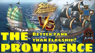 Sea of Conquest: Pirate War - The Providence vs Flagship - Tankship Comparison