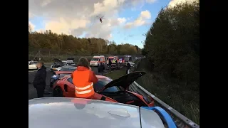 THE HUGE Nürburgring CRASH gt3 rs/ Lamborghini huracan performante