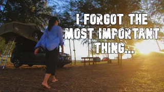 Can't Believe I Forgot such an IMPORTANT thing! | Solo Camping at a beach | PD Mayangsari Campsite