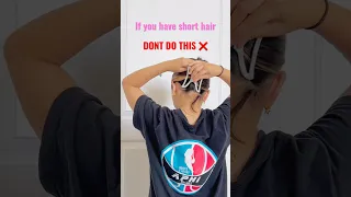 DO NOT make this mistake if you have short hair ❌ #hairstyle #hair #hairtutorial #clawclips