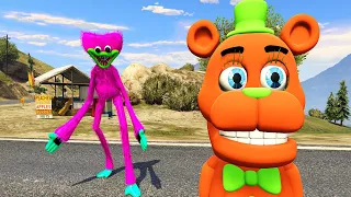 Escape From Prison Hagi Waggy MISSY and Freddy GTA 5  ANIMATRONIC ADVENTURES  FNAF MODS Multi Pulti