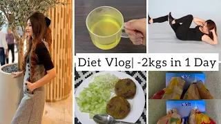 I Lose 2kgs in 1 Day ~ Quick Weight Loss Diet Plan & belly fat exercises at home