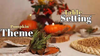 Romantic Dinner Table Design-Ideas for two - A Piece of Pumpkin on Dinning Table