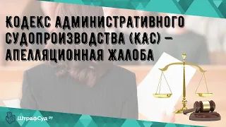 Кодекс административного судопроизводства (КАС) — апелляционная жалоба