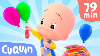 Playing with colored balloons and more educational videos | Videos & cartoons for babies