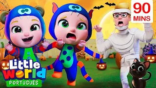 O Halloween de Nina e Nico e Mais! | O Mundo de Nina e Nico - Little World Português