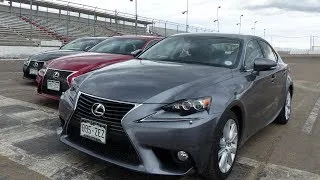 The Ultimate Lexus IS Drag Race: 2014 Lexus IS350 vs IS250 vs F Sport AWD Mashup