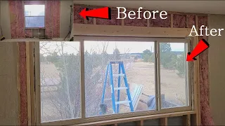 How To Install A Large Window From A Small Window - DIY Window Install Guide!