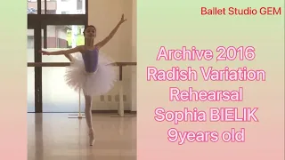 Ballet Radish Variation @balletstudiogem  Archive 2016