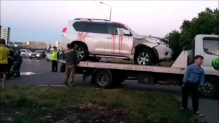 Старый Оскол 11 06 2017г Авария на мн Лесной...с мотоциклистом!!!