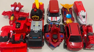 레드 컬러 트랜스포머 또봇 미니 11 차량 변신 로봇 Red Color Transformers Tobot Mini 11 Vehicle Transformation Robot