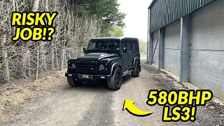 TRIPLE Panoramic Glass Roof install onto 580BHP Defender 110 LS3!