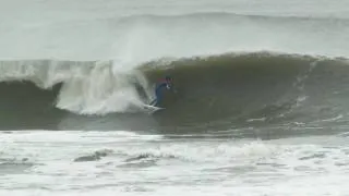 Surfing Ida at Lido Beach New York 11 15 09