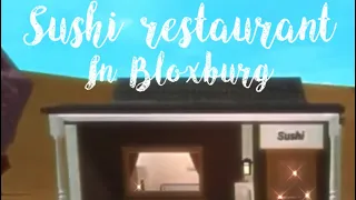Bloxburg Japanese styled sushi restaurant // speed build + tour (by toilet._.bowll)