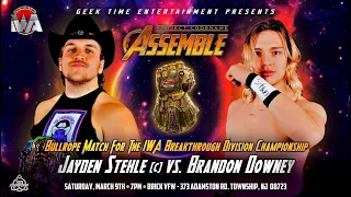 Jayden Stehle vs Brandon Downey (Bullrope Match)