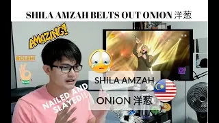 [REACTION] INSANELY GOOD! SHILA AMZAH sings ONION (洋葱) | #JANGReacts