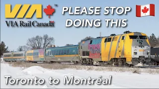 Please Via Rail, you're NOT an airline - Toronto to Montreal by train