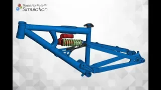 Simulation of a mountain bike frame with MBD