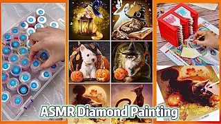 ⭐️ASMR⭐️ Diamond Painting | Sticking Drill Sound | Satisfying & Relaxing #asmr #relaxing #satisfying