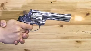 Охолощенный СХП револьвер Taurus CO Хром 4.5 дюйма (Курс-С, 10ТК) видео обзор