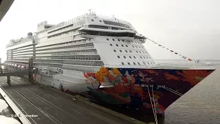 WORLD DREAM 世界夢號 | maiden call Bremerhaven for handover to DREAM CRUISES | 4K-Quality-Video