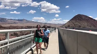 A walk on the Mike O’Callaghan - Pat Tillman Memorial Bridge with a great view of Hoover Dam￼