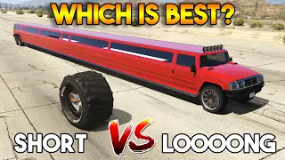 GTA 5 ONLINE : SHORTEST CAR VS LONGEST LIMO (WHICH IS BEST?)