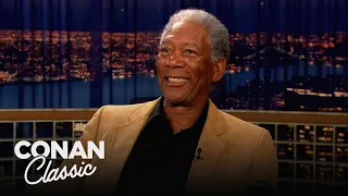 How Morgan Freeman Developed His Voice | Late Night with Conan O’Brien