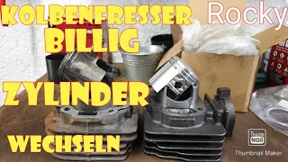 Motorroller Zylinder wechseln Tauschen  / Roller Reparieren  / Kolbenfresser an Scooter /