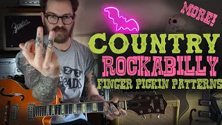 Country Rockabilly Picking Pattern - Guitar Lesson - X Ray Cat Trio