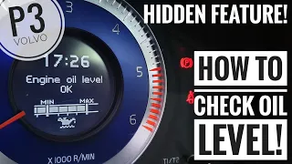 How to *CHECK OIL LEVEL* on your P3 Volvo!!