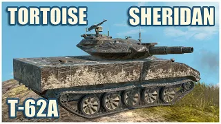 Tortoise, Sheridan & T-62A • WoT Blitz Gameplay