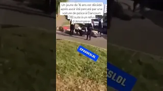 Un jeune est décédé après avoir été percuté par une voiture de police à #Elancourt. #shorts